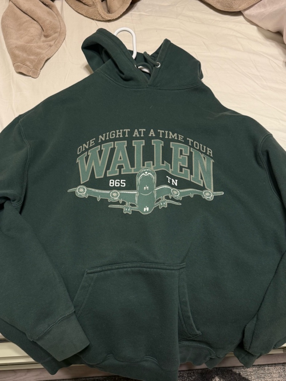 Morgan Wallen One Night At A Time Tour Forest Green Men's Hoodie